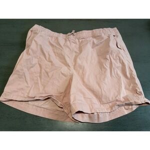 salmon pink LL BEAN FAVORITE FIT plus size shorts 20W